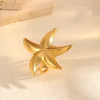 Elegant Classic Style Geometric Star Moon 304 Stainless Steel Unisex Open Rings main image 7