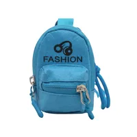 Unisex Mini Pu Leather Letter Cute Streetwear Square Zipper Coin Purse sku image 2