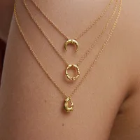 Vintage Style Classic Style Animal Constellation Lion 304 Stainless Steel Asymmetrical Polishing Plating 18K Gold Plated Unisex Pendant Necklace main image 1