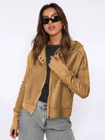 Explosions Sweater Zipper Button Long Sleeve Loose Casual Top Autumn And Winter Fashion Brand All-match Hoodie sku image 14