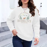 Women's Hoodie Long Sleeve Hoodies & Sweatshirts Casual Letter Tree main image 4