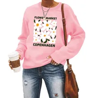 Women's Hoodie Long Sleeve Hoodies & Sweatshirts Casual Letter Flower main image 5