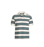 Women's Short Sleeve T-Shirts Buckle Casual Stripe sku image 1