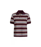 Women's Short Sleeve T-Shirts Buckle Casual Stripe sku image 4