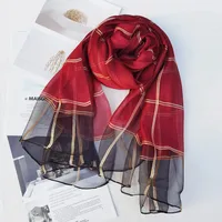 Women's Chinoiserie Ethnic Style Stripe Artificial Cotton  Silk Nylon Silk Scarf sku image 69