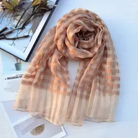 Women's Chinoiserie Ethnic Style Stripe Artificial Cotton  Silk Nylon Silk Scarf sku image 52