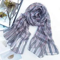 Women's Chinoiserie Ethnic Style Stripe Artificial Cotton  Silk Nylon Silk Scarf sku image 71