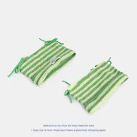 Women's Cartoon Style Simple Style Stripe Knitting Eaveless Wool Cap main image 3