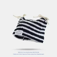 Women's Cartoon Style Simple Style Stripe Knitting Eaveless Wool Cap sku image 4