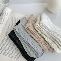 Women's Basic Solid Color Cotton Crew Socks A Pair main image 3