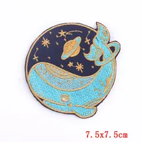 Embroidery Cartoon Style Marine Style Animal Ocean Cloth main image 5