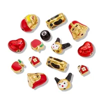Cartoon Style Cute Fruit Heart Shape 304 Stainless Steel Plating DIY Jewelry Accessories main image 1