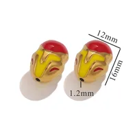 Cartoon Style Cute Fruit Heart Shape 304 Stainless Steel Plating DIY Jewelry Accessories sku image 1