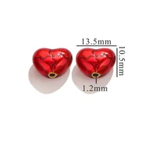 Cartoon Style Cute Fruit Heart Shape 304 Stainless Steel Plating DIY Jewelry Accessories sku image 5