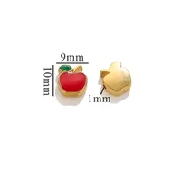 Cartoon Style Cute Fruit Heart Shape 304 Stainless Steel Plating DIY Jewelry Accessories sku image 3