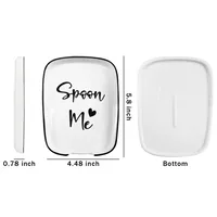 Casual Letter Ceramics Soup Spoon Holder 1 Piece main image 2