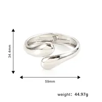 Casual Elegant Geometric 304 Stainless Steel Alloy 18K Gold Plated Women's Bangle sku image 2