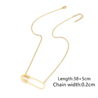 Simple Style Classic Style Pin 201 Stainless Steel Copper Zircon Women's Pendant Necklace sku image 5