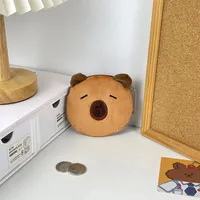 Stupid Cappibala Plush Coin Purse Portable Sundries Storage Small Bag Capybara Pendant Children's Coin Bag Batch sku image 2