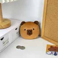 Stupid Cappibala Plush Coin Purse Portable Sundries Storage Small Bag Capybara Pendant Children's Coin Bag Batch sku image 1