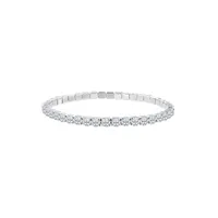 Shiny Geometric 304 Stainless Steel Zircon Tennis Bracelet In Bulk sku image 3