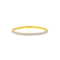 Shiny Geometric 304 Stainless Steel Zircon Tennis Bracelet In Bulk sku image 5