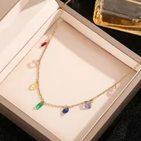 Retro French Style Simple Style Geometric 304 Stainless Steel 18K Gold Plated Women's Anklet Necklace Jewelry Set main image 5