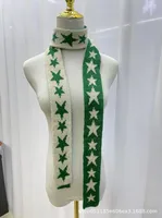 Women's Streetwear Cool Style Color Block Star Acrylic Knitted Scarf sku image 7