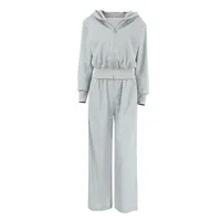 Daily Women's Casual Solid Color Cotton Spandex Sweatshirt Sets Shorts Sets main image 5