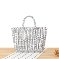 A Generation Of Simple Cute Children's Bag Heavy Metal Color Personality Hand Bag Small All-match Small Square Bag sku image 2