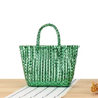 A Generation Of Simple Cute Children's Bag Heavy Metal Color Personality Hand Bag Small All-match Small Square Bag sku image 4