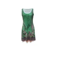Women's Sheath Dress Vacation Simple Style U Neck Sleeveless Color Block Midi Dress Holiday main image 5