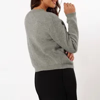 Women's Cardigan Long Sleeve Sweaters & Cardigans Vacation Simple Style Bow Knot main image 4