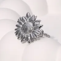 Elegant Vacation Simple Style Flower 304 Stainless Steel 18K Gold Plated Women's Open Rings main image 5