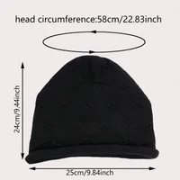 Women's Simple Style Solid Color Flower Drawstring Crimping Wool Cap main image 2