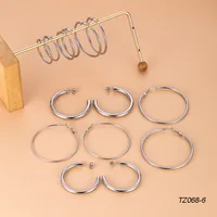 1 Pair Simple Style Geometric 304 Stainless Steel Ear Studs main image 2