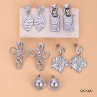 1 Pair IG Style Retro Geometric Titanium Steel Drop Earrings Ear Studs main image 2