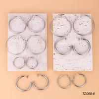 1 Pair Simple Style Geometric 304 Stainless Steel Ear Studs main image 3