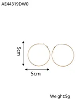 1 Pair Simple Style Geometric 304 Stainless Steel Ear Studs sku image 5