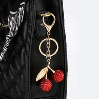 Modern Style Classic Style Cherry Arylic Bag Pendant Keychain sku image 3
