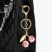 Modern Style Classic Style Cherry Arylic Bag Pendant Keychain main image 4