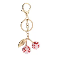 Modern Style Classic Style Cherry Arylic Bag Pendant Keychain main image 6