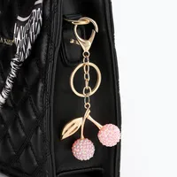 Modern Style Classic Style Cherry Arylic Bag Pendant Keychain main image 3
