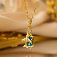 Vintage Style Classic Style Earth Travel 304 Stainless Steel Copper 18K Gold Plated Women's Pendant Necklace sku image 1