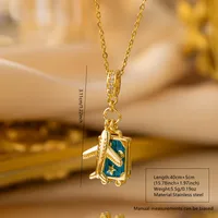 Vintage Style Classic Style Earth Travel 304 Stainless Steel Copper 18K Gold Plated Women's Pendant Necklace main image 8