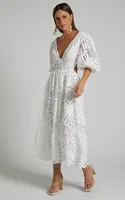 Women's Patchwork Skirt Casual Elegant Streetwear V Neck Backless Half Sleeve Solid Color Midi Dress Holiday Daily Selfie sku image 9