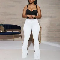 Women's Holiday Daily Selfie Casual Simple Style Streetwear Solid Color Full Length Jeans main image 5