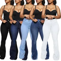 Women's Holiday Daily Selfie Casual Simple Style Streetwear Solid Color Full Length Jeans main image 3