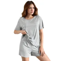 Holiday Daily Women's Casual Simple Style Streetwear Solid Color Cotton Polyester Shorts Sets Shorts Sets main image 4