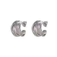 1 Pair Simple Style Geometric 304 Stainless Steel 14K Gold Plated Ear Studs main image 4